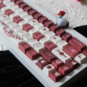 Personality Bloody Rose Keycaps142 <strong>Keys</strong> Cherry/EOA Profile PBT Dye Subbed Keycap for MX Switch Mechanical Keyboard