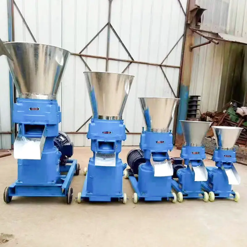 Grass chopper poultry animal small pellet making machine for livestock feed floating fish feed pellet making machine