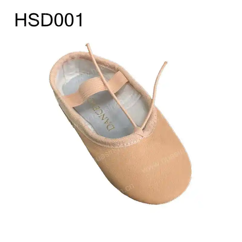 WCY-zapatos de ballet especiales para bebé, calzado plegable de piel auténtica de buena calidad, para baile suave, talla popular del mercado de los EE. UU., HSD001