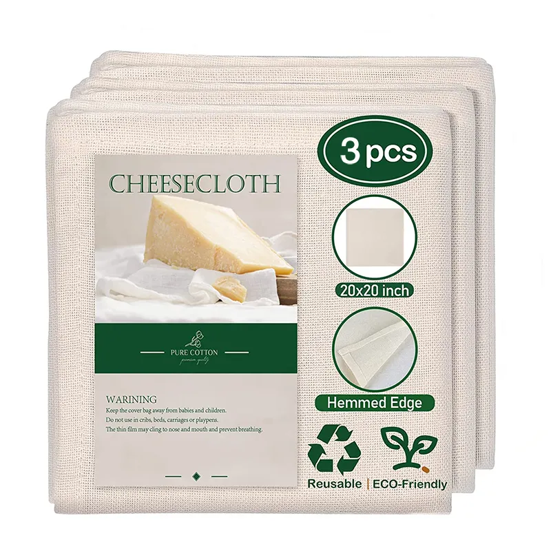 Serviette à fromage naturelle pour filtrer le lait, outils de cuisine, sac en tissu pour yaourtière