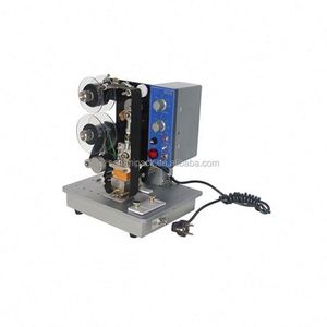 Elektrisch halbautomat ische Batch-Codier maschine Lebensmittel New Expands Ribbon Ablaufdatum Chargen codierer für Kunststoff-Aluminium folie - Product Image 4