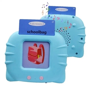 Early Education Plug-in-Karte Sprach lernmaschine Zweisprachige Karte Flash-Karte für Kinder Batterie Unisex Animal ABS Musical - Product Image 4
