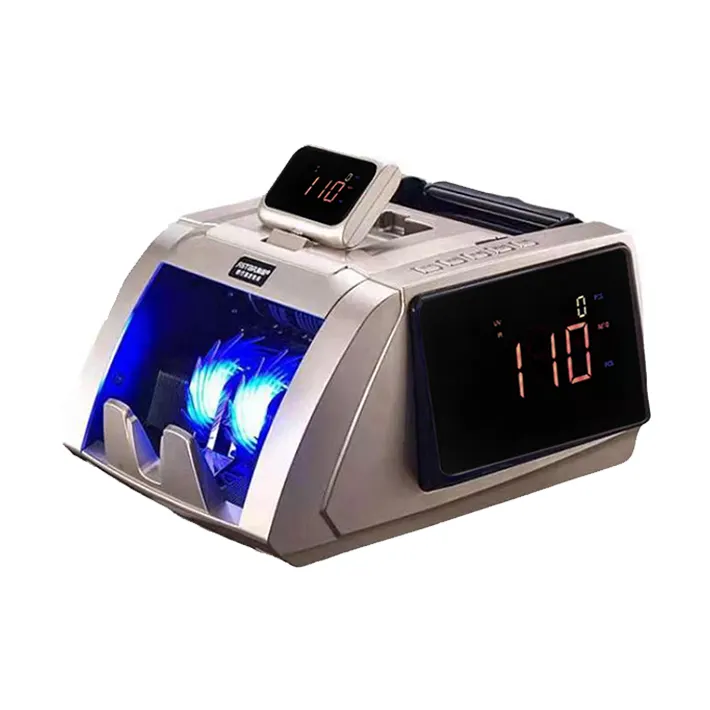 Máquina de contagem de moeda, classificador de notas, scanner de dinheiro UV MG