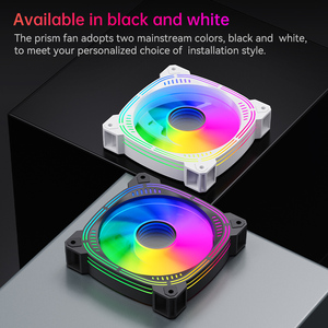 Pupazzo di neve tranquilla ARGB LED fan per il gioco di custodie per PC con effetti di luce regolabili e raffreddamento efficiente per il Desktop personalizzato costruisce - Product Image 4
