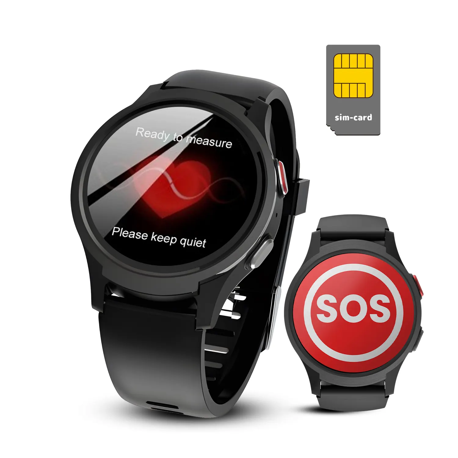NL18 GPS-Webseiten verfolgung Smartwatch Sturzer kennung uhren SOS Call Safe und Health Wifi BET 4G Elderly Smart Watch
