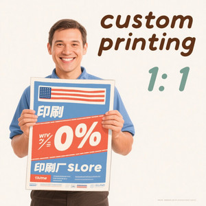 कस्टम पोस्टर मुद्रण 24x36 18x24 ए 1 ए 4 आकार कस्टम दीवार पोस्टर व्यापार कला के लिए स्टिकर पोस्टर - Product Image 3