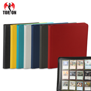 Torson 12-Pocket 480 + giao dịch thẻ <span class=keywords><strong>Zip</strong></span> chất kết dính cuốn sách đóng cửa PU Leather bìa cho hình ảnh và thẻ Bộ sưu tập - Product Image 6