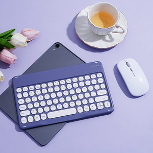 New Color Round 2.4g Wireless Silent Keyboard and Mouse Three <strong>Systems</strong> Universal BT Keyboard and Mouse Combo - Product Image 5