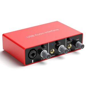 Interfaz personalizable de alta calidad Audio Studio Xlr Pro 2i2o Irig2 Interfaz de audio Mezclador de grabación de estudio Tarjeta de sonido Usb - Product Image 1