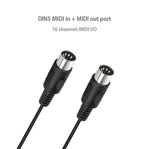 Fábrica al por mayor personalizado grande DIN 5 pines USB tipo C a MIDI Cable de edición de música para piano eléctrico y batería - Product Image 3