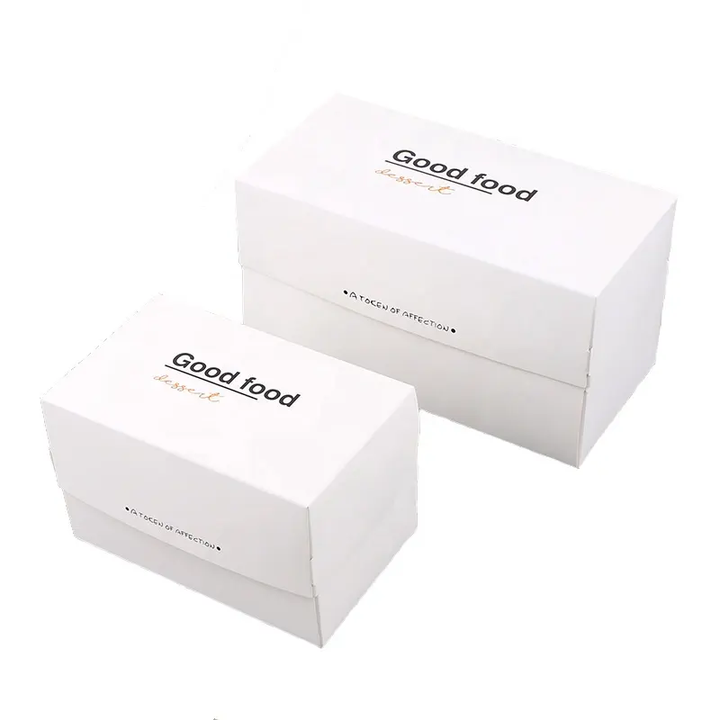 Caixa de embalagens personalizada de pastelaria, caixa de embalagem personalizada para alimentos e produtos de pastelaria