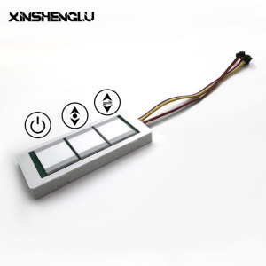 RGB DC 12V 5A 60W Desempañador Pad Espejo Led Módulo de sensor táctil Atenuación continua Interruptor de control de tres botones - Product Image 1