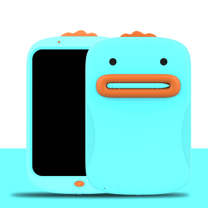Pato de dibujos animados verde lima
