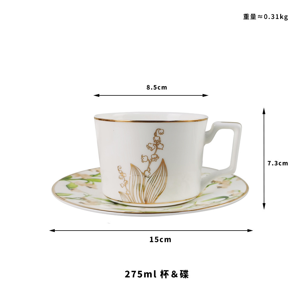 Tasse à café et soucoupe de 275 ml