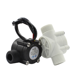 Fábrica Latón/Plástico Efecto Hall Turbina Sensor de flujo de agua Sensor de flujo de pulso con 3 cables