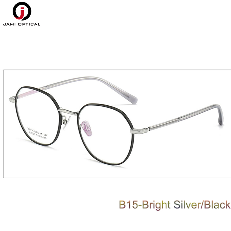 B15-Argent brillant/noir