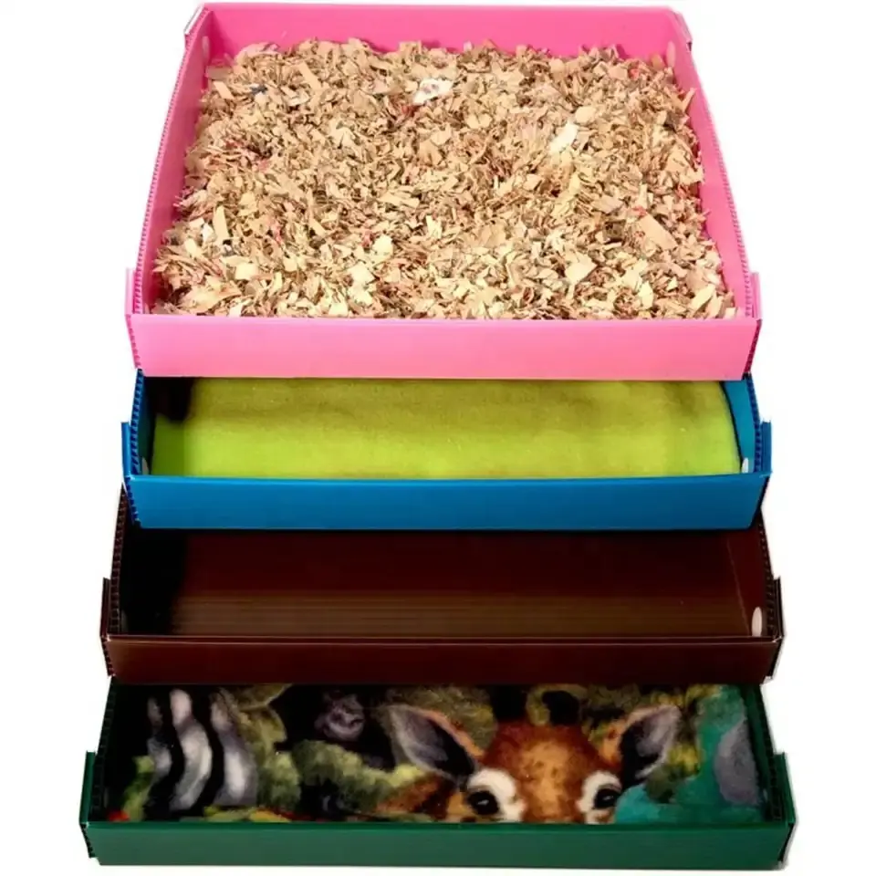 Durable Washable Coroplast Plastic Drawer Pet Tray Insulated Dog Cat House