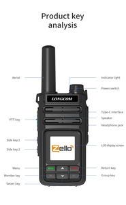 Intercomunicador Longcom Overseas Global Poc Sistema Android 4G Acceso completo a la red Wifi - Product Image 2