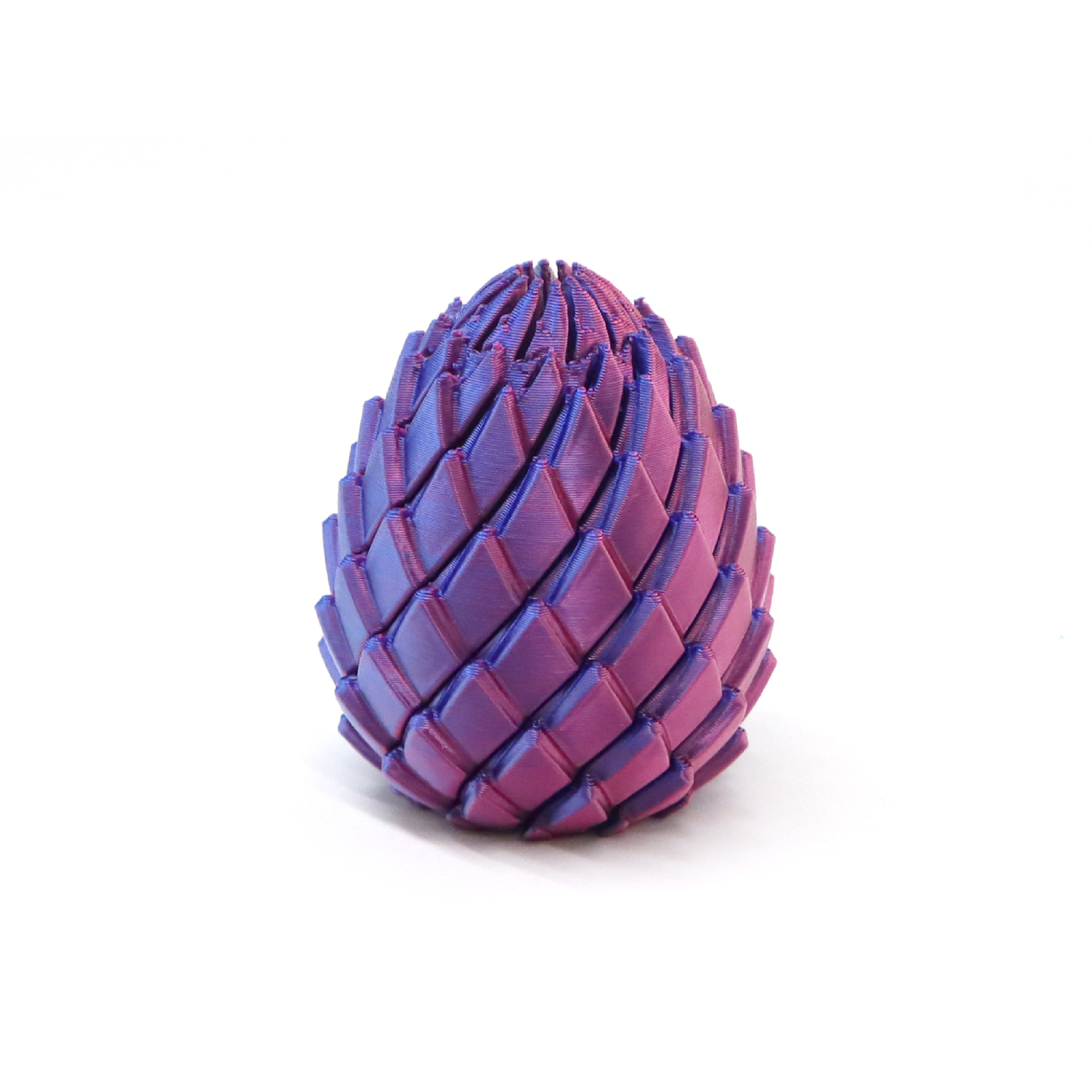 Grand œuf anti-stress à torsion et décompression, 65cm x 65cm x 75cm - Rouge et bleu dégradé.