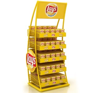 Đặt đồ ăn nhẹ Khoai tây chiên hiển thị giá đứng khoai tây chiên Giá hiển thị cho cửa hàng bán lẻ - Product Image 1