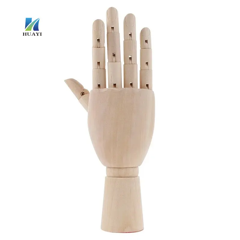 Manequim de dedo flexível manequim modelo de mão manequim de madeira desenho de mão modelo artesanato