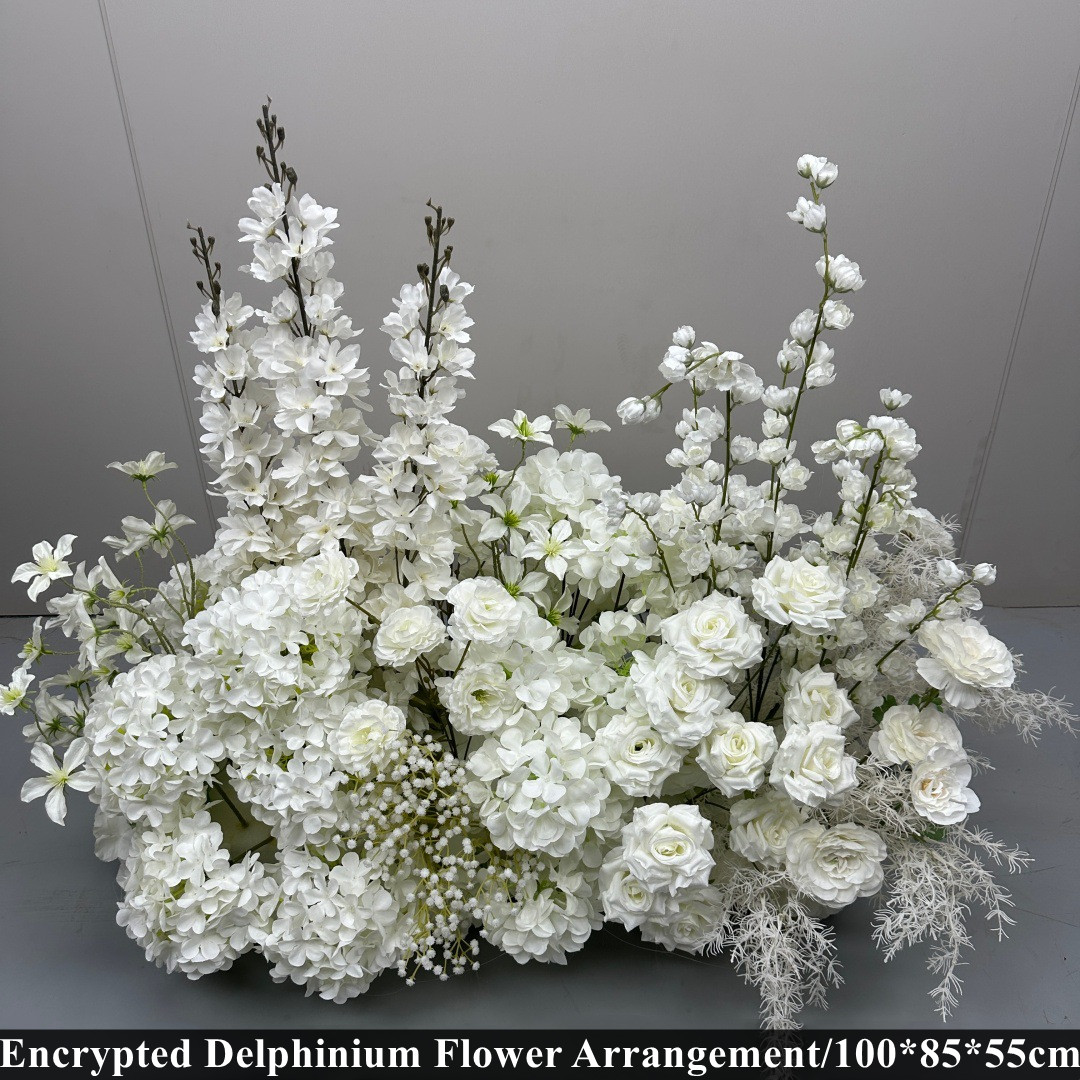 Delphinium blanc crypté