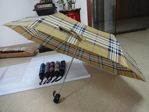 免费送货定制标志3节可折叠自动雨伞各种颜色成人批发 - Product Image 2