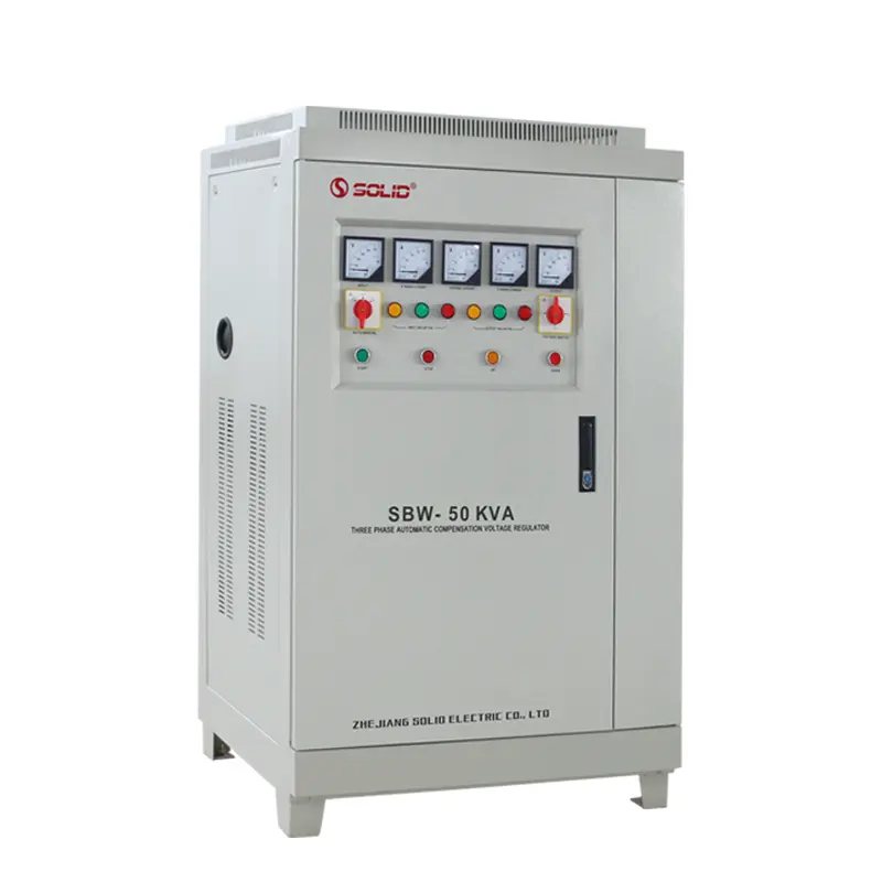 Estabilizador automático de voltagem sbw, servo tipo 50kva 60kva 80kva 415v 440v 3 fase 380v