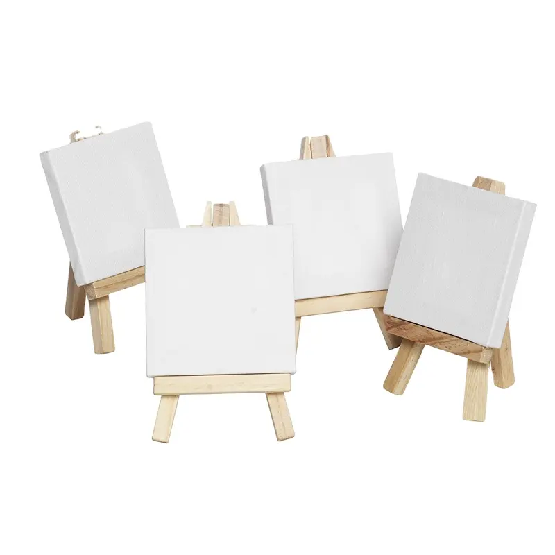 Mini caballete de mesa de madera para niños, caballete de exhibición de pintura