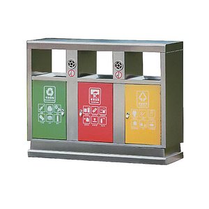 Açık Park ve topluluk kullanımı için ayakta yapısı ile yepyeni katı ve dayanıklı ahşap çöp kutusu geri dönüşüm çöp tenekesi - Product Image 4