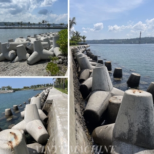 Flexible Precast Concrete <strong>Mold</strong>, Construction Precast Wave-dissipating Pressrock Concrete Moulds