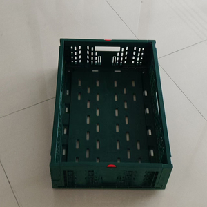 Flexography Mesh Style Plastic Foldable Stacking <strong>Crate</strong> <strong>Stack</strong> <strong>and</strong> <strong>Nest</strong> Collapsible Eco-friendly Vegetable <strong>Crates</strong> 400x300x120