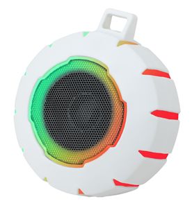 Mini altavoz de sonido redondo impermeable, reproductor de música con luz RGB para exteriores, LED, BT, inalámbrico - Product Image 5