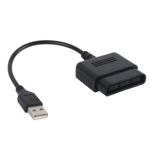 用于PS2操纵杆游戏手柄的游戏手柄转换器到PS3 PC USB游戏控制器适配器电缆 - Product Image 3