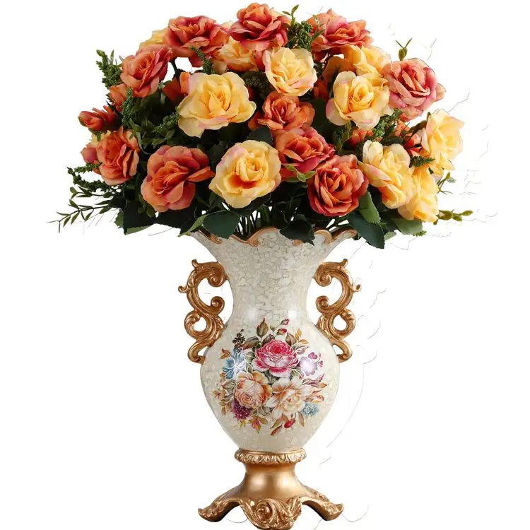 Оптовая продажа, Королевский Свадебный декор, высококачественный декор для стола, Элегантные вазы для украшения дома в стиле ретро