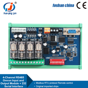 Huaqingjun 4-Channel <strong>RS485</strong> 232 Communication Relay Module <strong>RS485</strong> <strong>Modbus</strong> RTU DC24V IO Module for Sensor