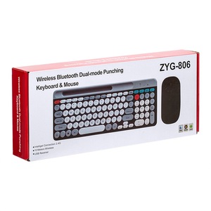 מיני 2.4g ארגונומי 1600 dpi <span class=keywords><strong>usb</strong></span> מקלדת אלחוטית עבור מצב כפול חריץ כרטיס מובנה מחובר 4 התקנים - Product Image 3