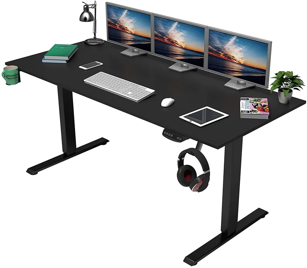 Height Adjustable Standing Desk Electric Dual Motor Home Office Stand Up Computer Workstation