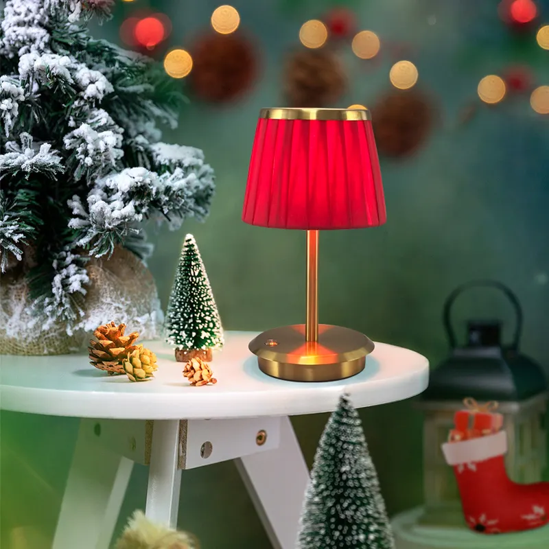 Natale presentports lampada da tavolo touch per paralume ristorante lampade da tavolo batteria ricaricabile lampada da tavolo