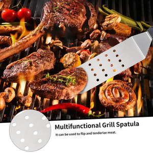 BBQ thép không gỉ bốn-pronged nướng ngã ba thịt nướng ngã ba xiên cho Canape - Product Image 4