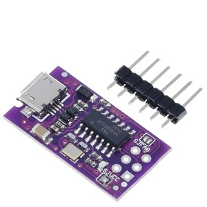 Micro usb זעיר avr isp atiny44 hattiny45 hattiny85 usbtinyp מודול מתכנת lootloader isp 5v