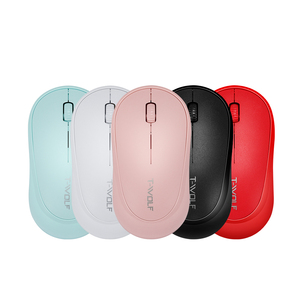 T-WOLF Q18 su misura logo pc mouse silenzioso del computer rosa mini mouse portatile per desktop notebook pc - Product Image 4