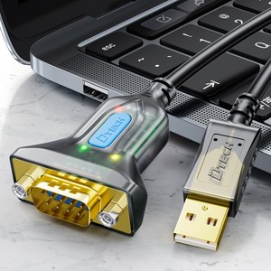 DTECH USB 2.0 zu RS232 Serielles Kabel DB9 Port 3Meter Datenkabel