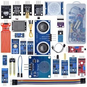 22 in 1 Sensor Kit Modul Kit für Roboter lernen Anfänger Kit Bodenfeuchte mikrofon Lichte mpfindlicher Hindernis vermeidung sensor