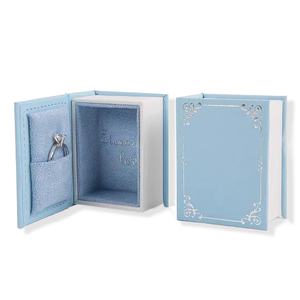 Секретная библиотечная кольцевая коробка винтажная подарочная коробка в стиле старой книги с откидной крышкой для открытия волшебного предложения - Product Image 5