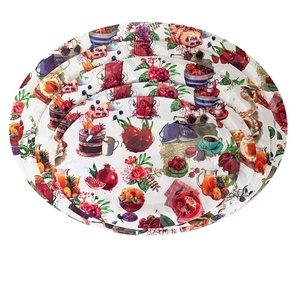 工厂定制板椭圆形手工廉价装饰圣诞供应托盘 - Product Image 1