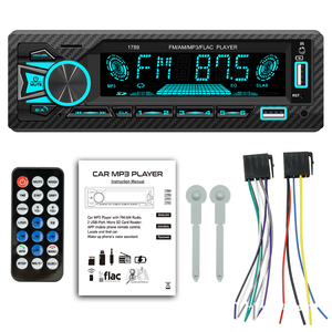 FM BT AM USB RDS TF ile 1 Din otomobil radyosu Mp3 AI ses hızlı şarj uzaktan kumanda destekler 7 renkli ışıklar 5513 - Product Image 6