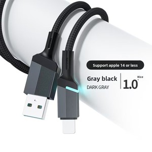 クロスボーダー編組高速充電データケーブルType-C PD16 Ice Blue Light 3A for Huawei for Xiaomi for Apple forモバイル充電 - Product Image 3