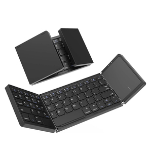 Teclado inalámbrico compacto con ratón táctil plegable Bluetooth teclado touchpad teclado inalámbrico teclado plegable - Product Image 1