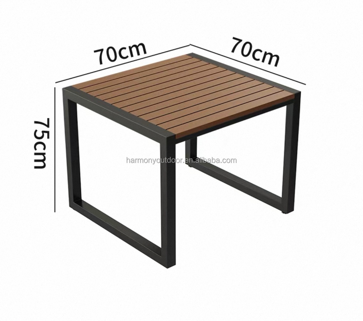Brown-table 70*70*75cm